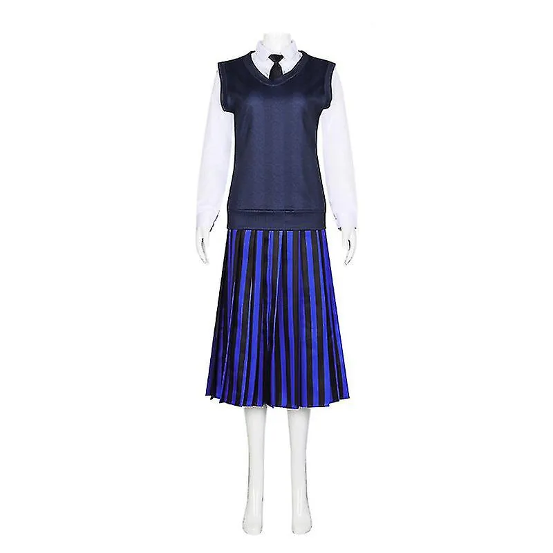 Disfraz del miércoles Enid Sinclair Vestir para adultos Niños Nevermore Academy Uniforme escolar Disfraz de carnaval de Hallowee