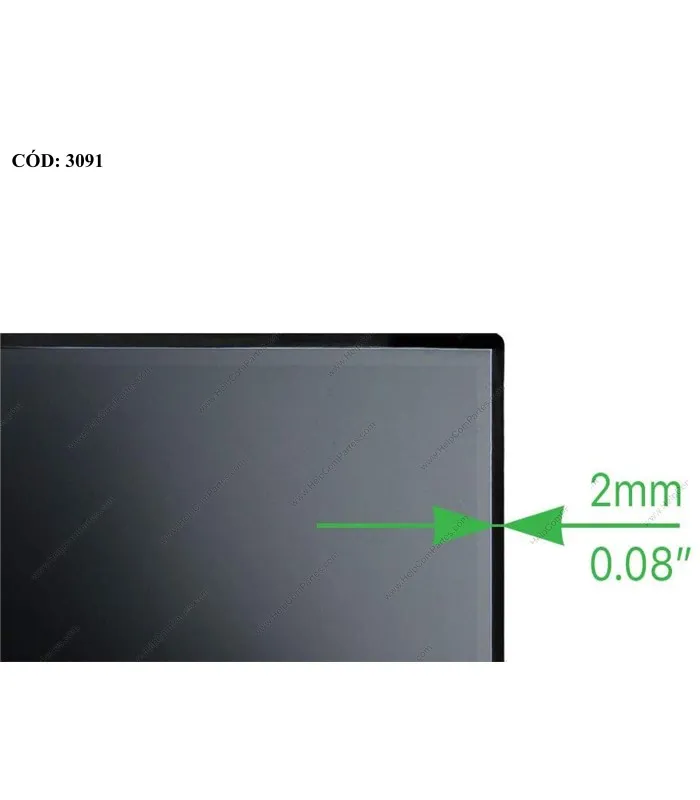 DISPLAY 15.6" 30PIN WLED SLIM FHD (1920X1080) NARROW MATTE 60HZ IPS NTS EDP VC.D PCBA FLAT 2CM NO BRACKETS / M29204001