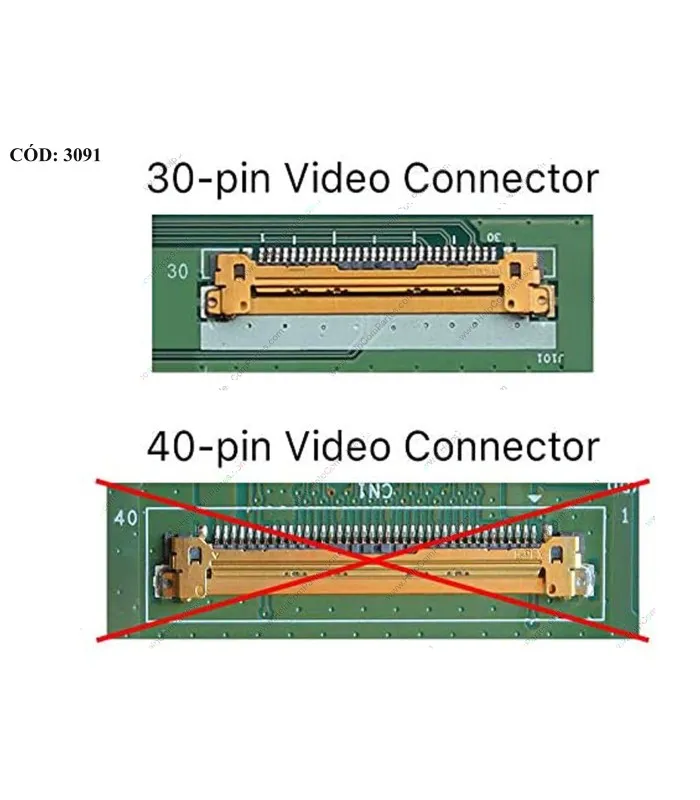 DISPLAY 15.6" 30PIN WLED SLIM FHD (1920X1080) NARROW MATTE 60HZ IPS NTS EDP VC.D PCBA FLAT 2CM NO BRACKETS / M29204001