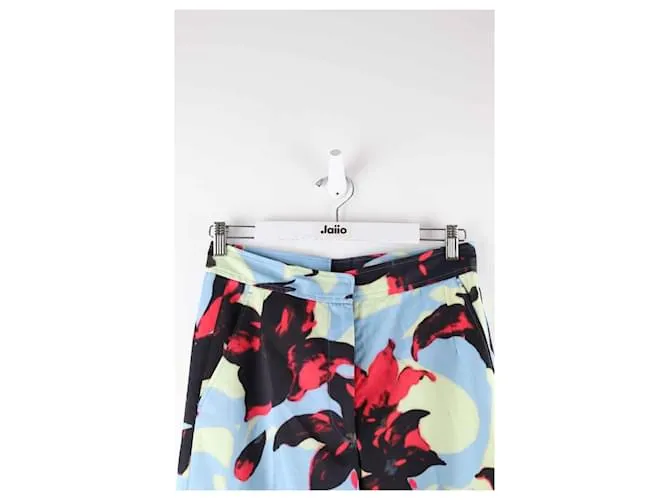 Dries Van Noten Pantalones anchos de algodón Multicolor 