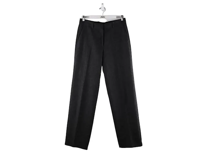 Dries Van Noten Pantalones anchos de lana Gris 