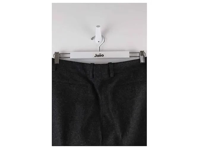 Dries Van Noten Pantalones anchos de lana Gris 