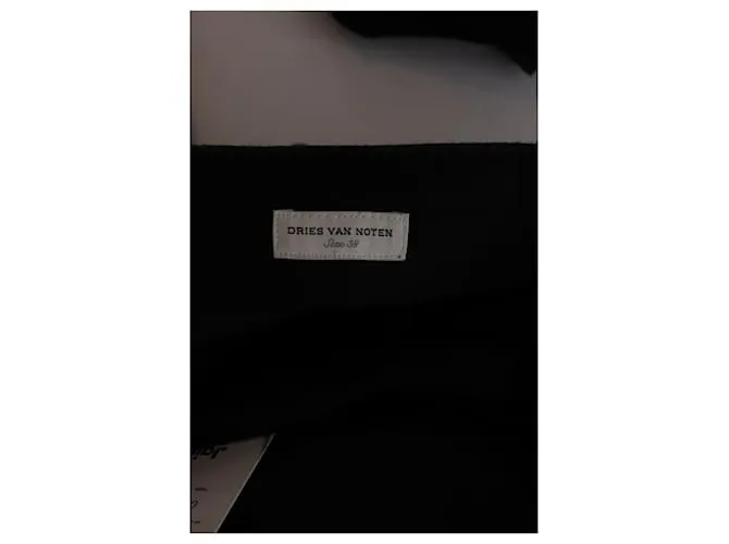 Dries Van Noten Pantalones anchos de lana Gris 