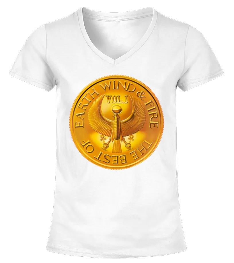 Earth, Wind &amp; Fire WT (10) Camiseta cuello pico Mujer