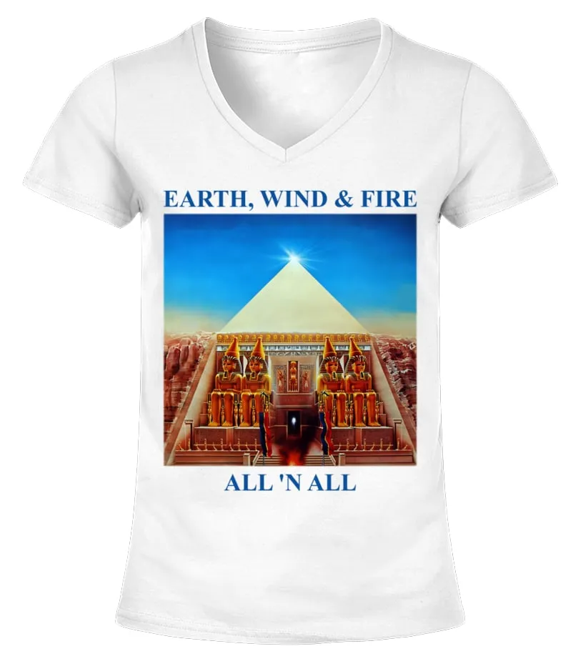Earth, Wind &amp; Fire WT (7) Camiseta cuello pico Mujer