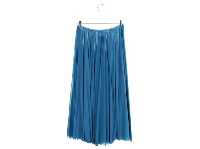 Falda larga azul Céline 