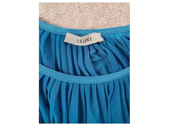 Falda larga azul Céline 