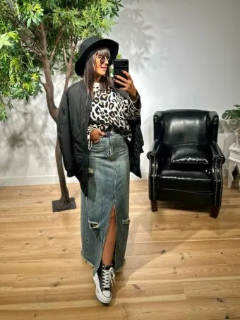 Falda Larga Denim FARGO