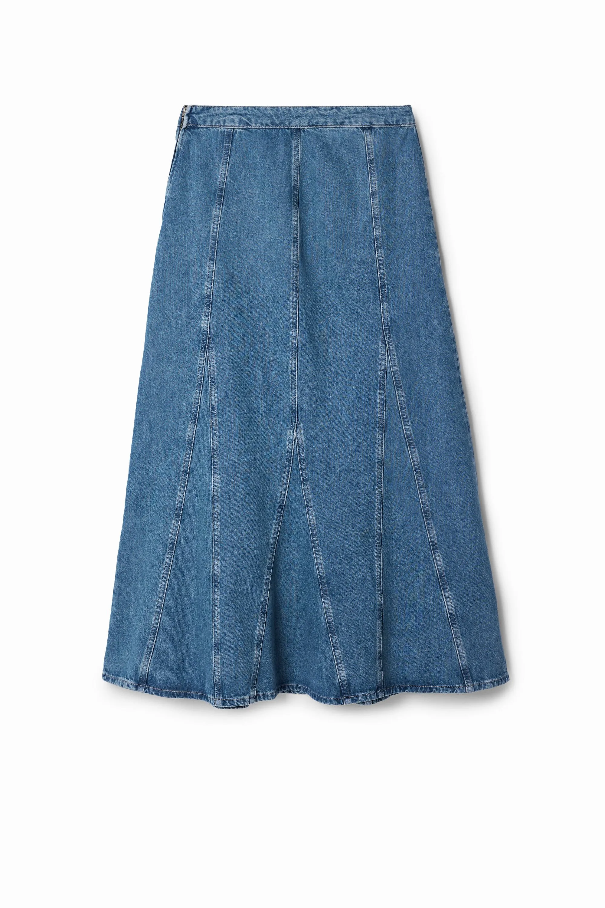 Falda larga denim