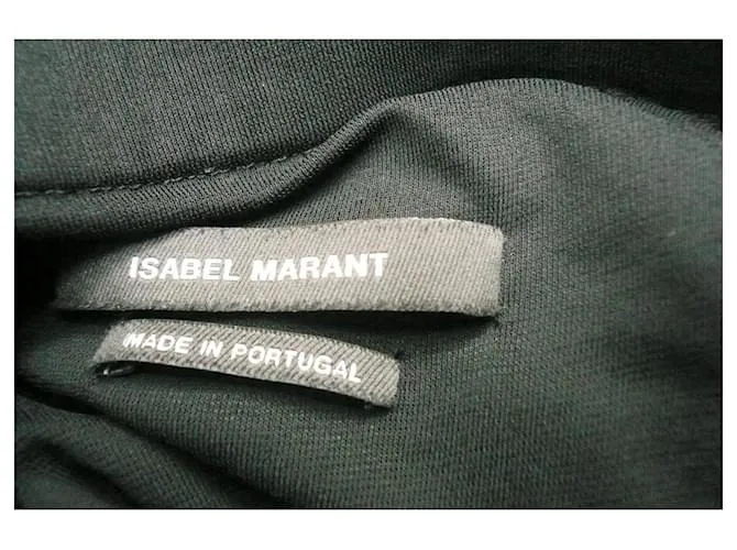 Falda larga drapeada negra de ISABEL MARANT T36 BUEN ESTADO Negro 