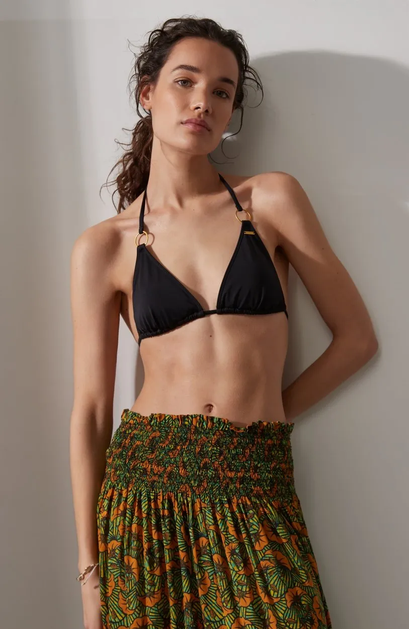 Falda larga O’NEILL casual cintura fruncida para mujer CITIZEN WOVEN LONG SKIRT Yellow/Green Ref. 1A7806 amarilla/verde es