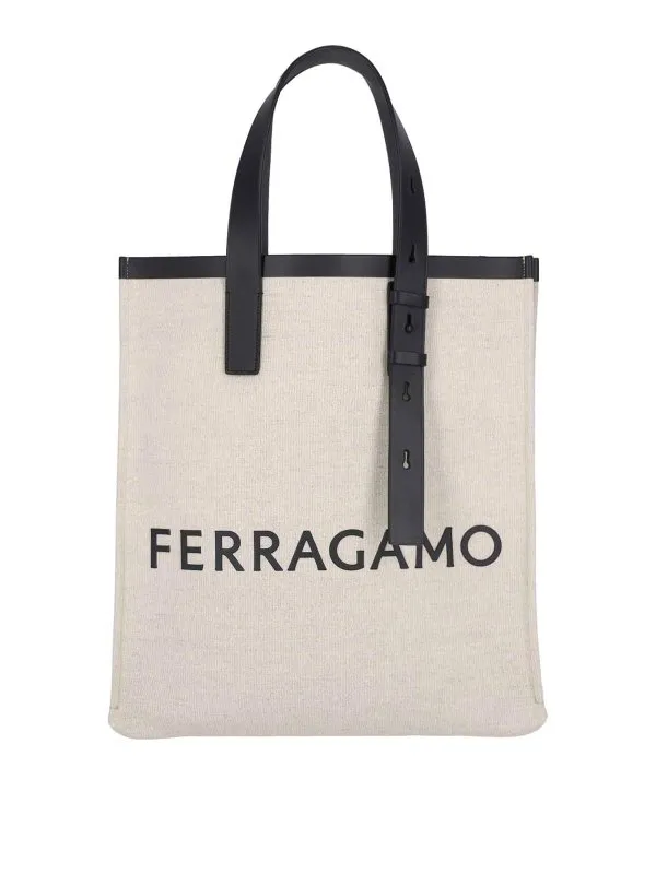 FERRAGAMO BOLSO SHOPPING  BEIS