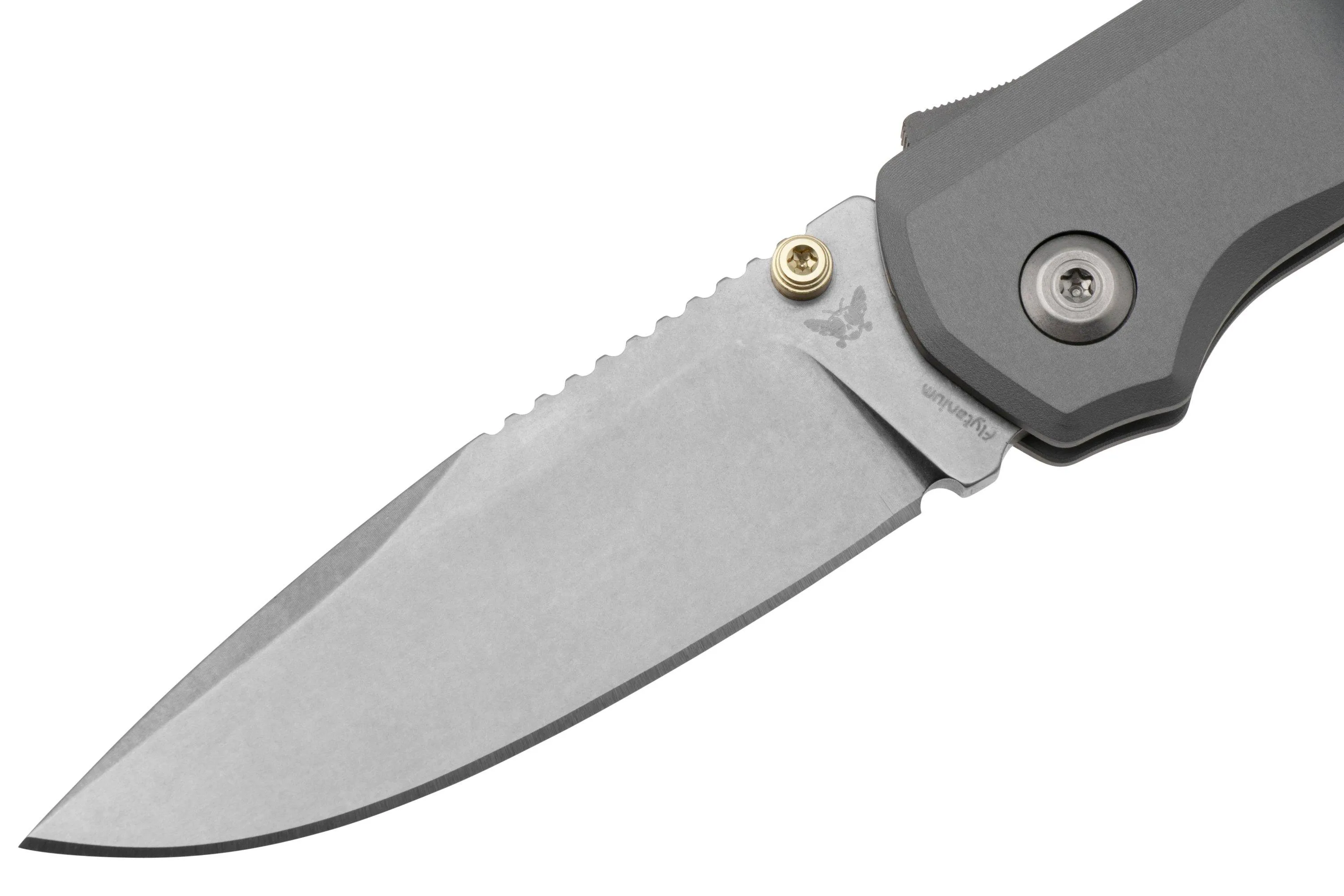 FLYTANIUM ARCADE SHARKLOCK 1311 STONEWASHED, ALUMINUM GUNMETAL ULTEM INLAYS, NAVAJA