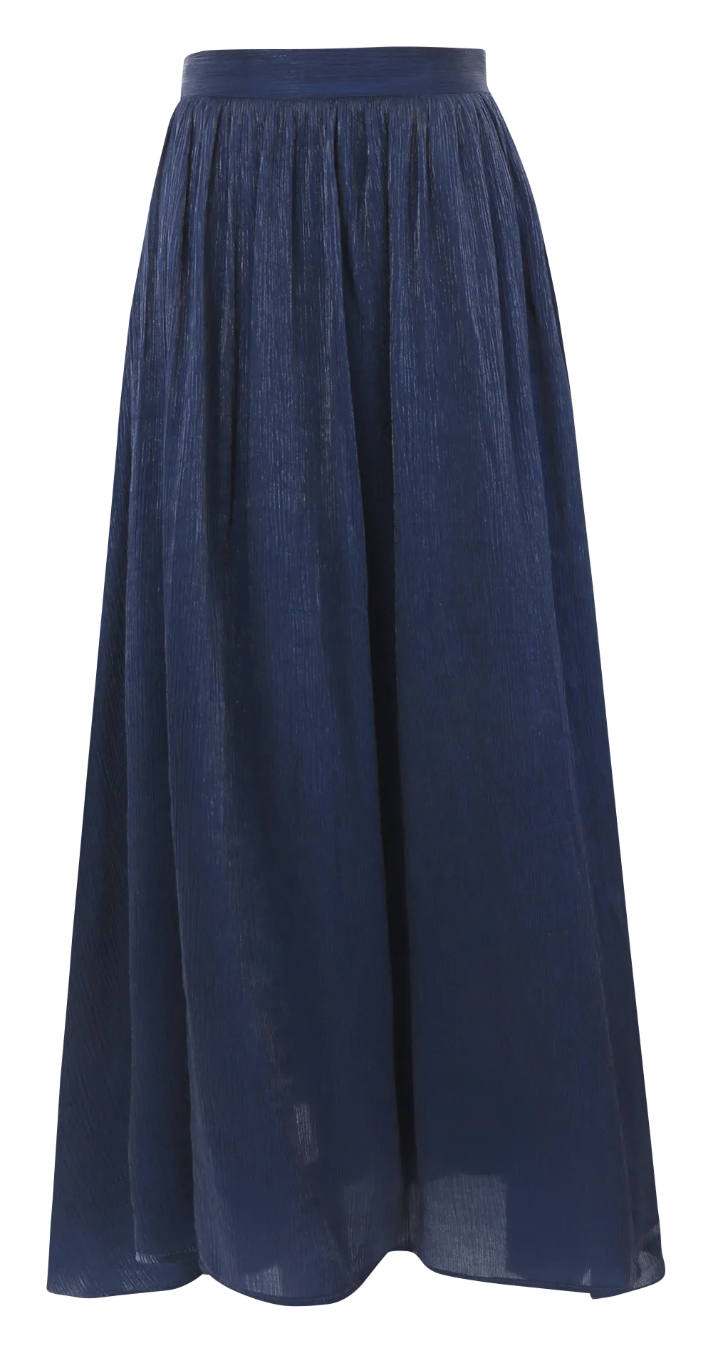 FRNCH NIL  FALDA LARGA AMPLIA SATINADA EN AZUL