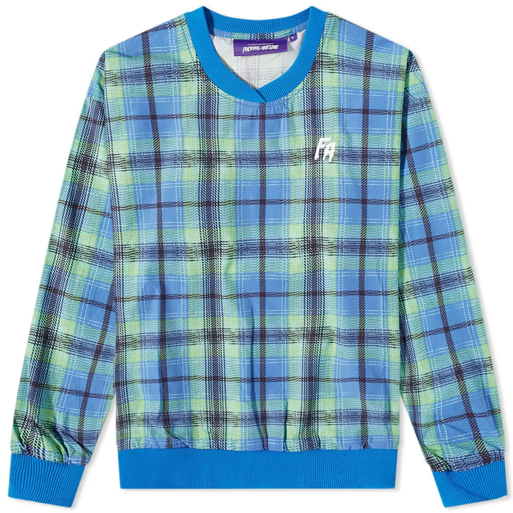 Fucking Awesome Flannel Print Wind Shirt