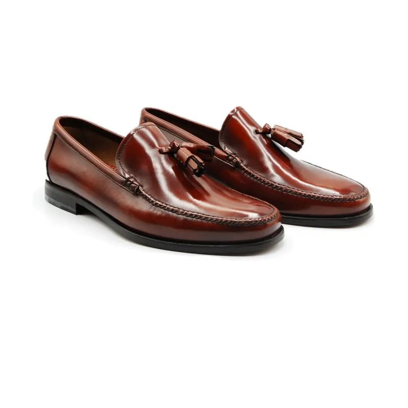 GILS CLASSIC 77106 Negro y burdeos. Castellanos borlas