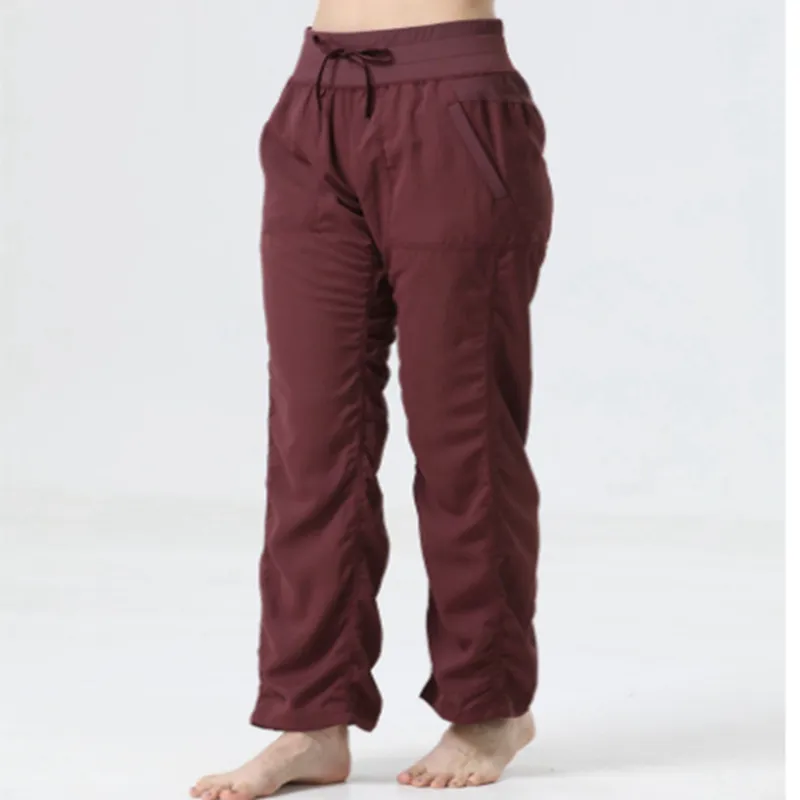 Gimnasio para mujeres Pantalones de longitud completa Pantalones anchos Pantalones de ejercicio Capris de ejercicio 4 vías Capri