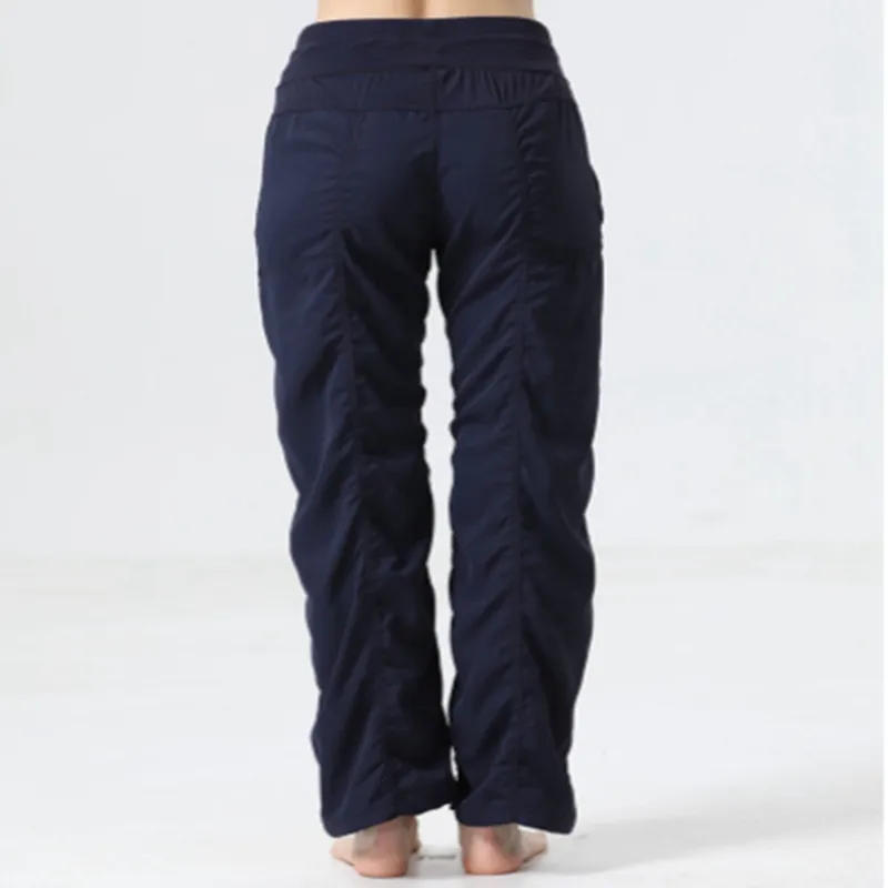 Gimnasio para mujeres Pantalones de longitud completa Pantalones anchos Pantalones de ejercicio Capris de ejercicio 4 vías Capri