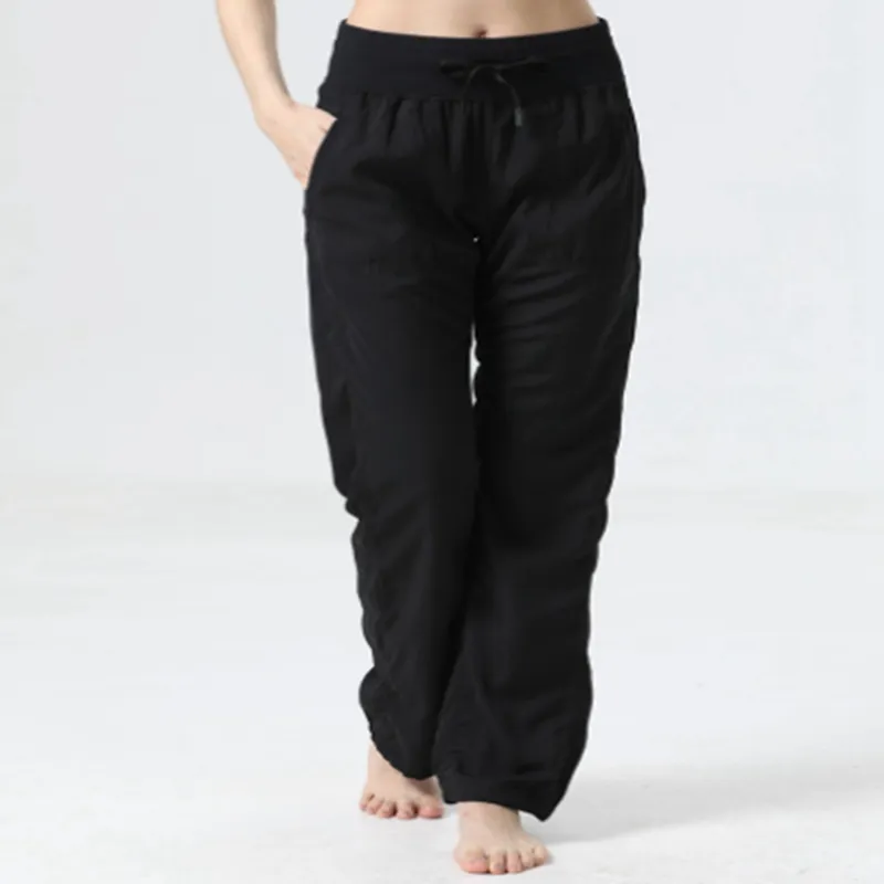 Gimnasio para mujeres Pantalones de longitud completa Pantalones anchos Pantalones de ejercicio Capris de ejercicio 4 vías Capri