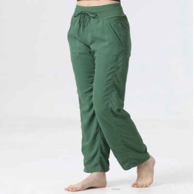 Gimnasio para mujeres Pantalones de longitud completa Pantalones anchos Pantalones de ejercicio Capris de ejercicio 4 vías Capri