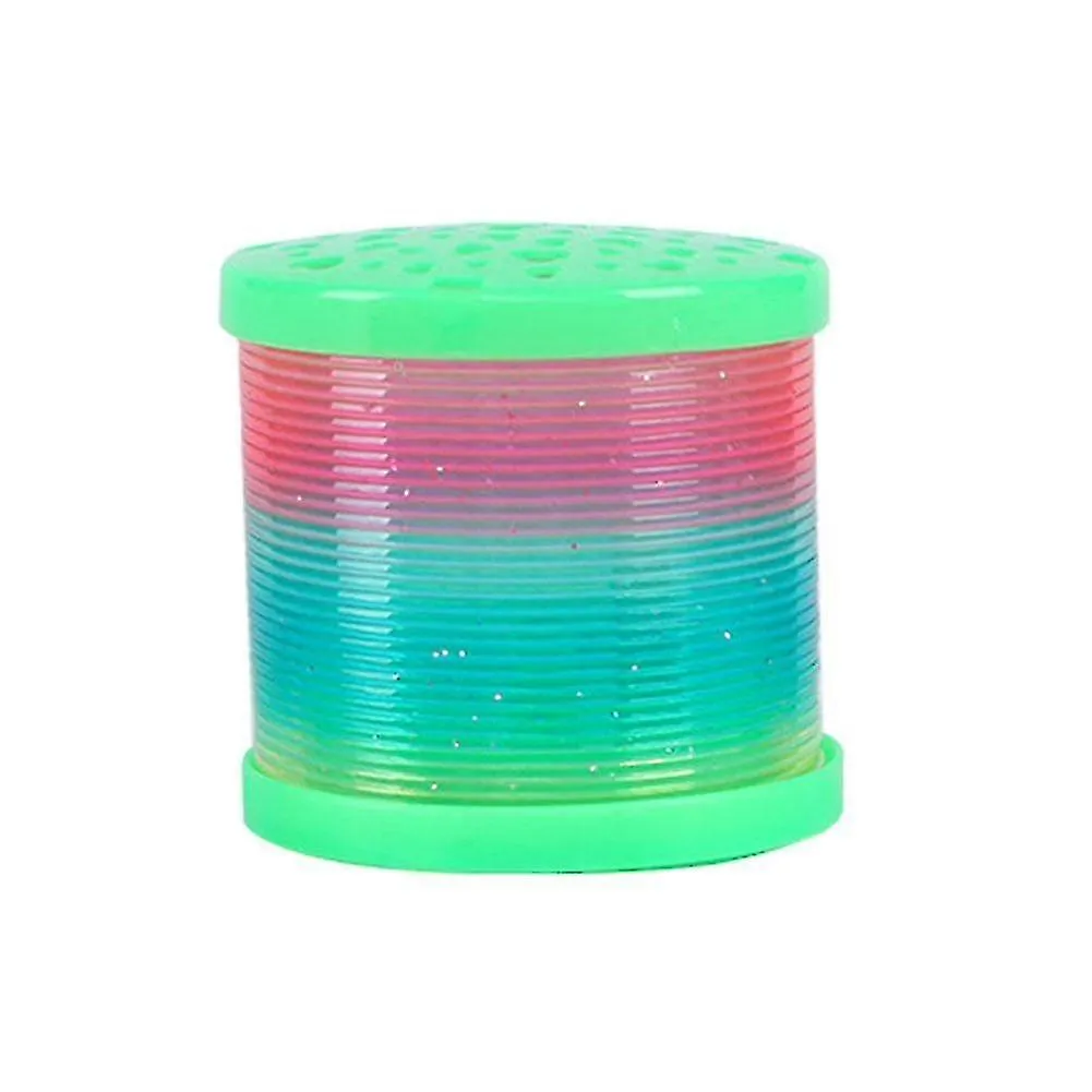 GLOW IN DARK WALKING RAINBOW SPRING TOY KID MAGIC LUMINOUS SLINKY RAINBOW  XC