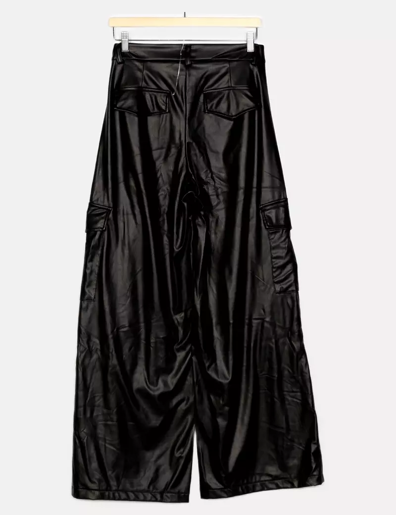 Goddess Pantalones de tela Anchos Polipiel