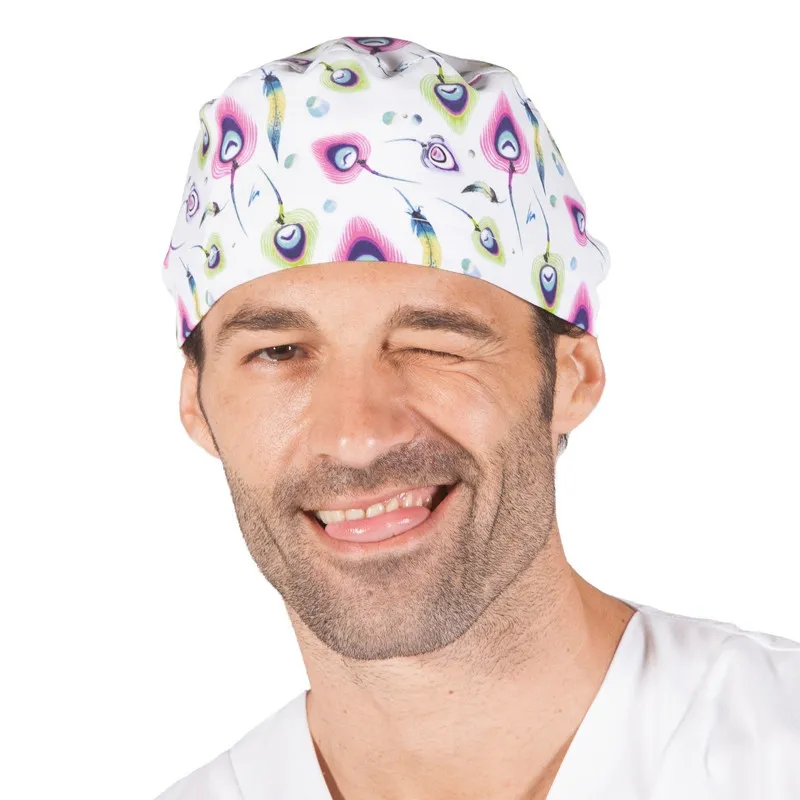 GORRO QUIRóFANO DE MICROFIBRA PLUMAS ATADO CON TIRAS  GARY'S