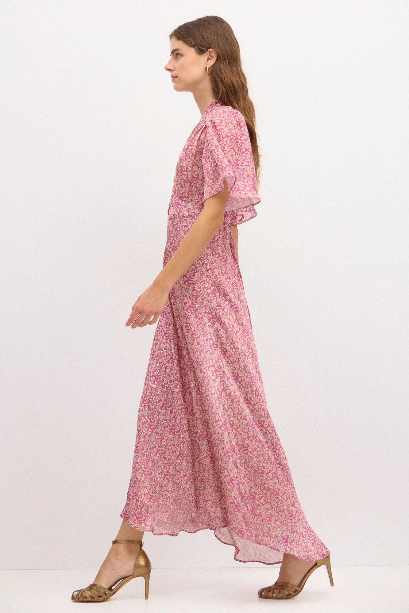 Hoss Intropia Casiopea. Vestido estampado botones.