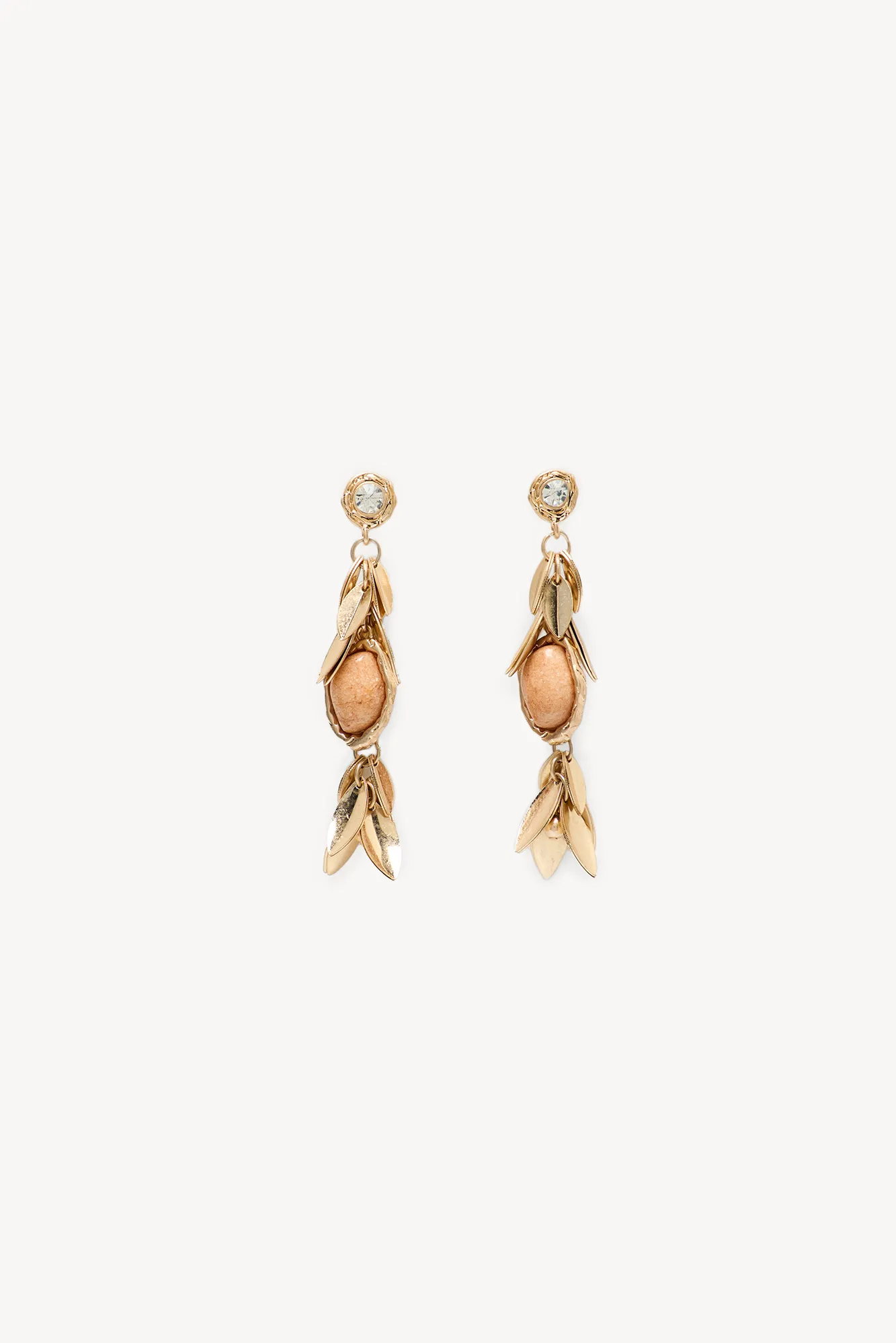 Hoss Intropia Leni.Pendientes hojas