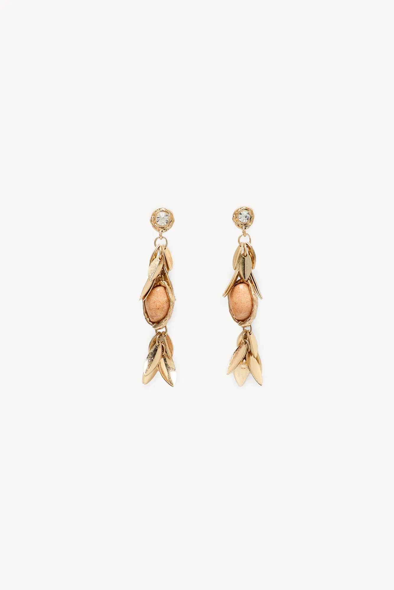 Hoss Intropia Leni.Pendientes hojas