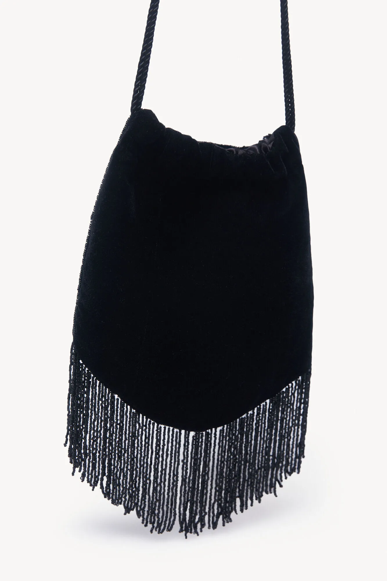 Hoss Intropia Nina.Bolso terciopelo abalorios