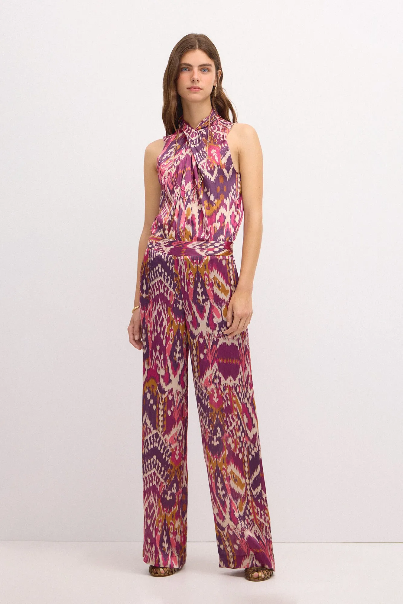 Hoss Intropia Pandra. Pantalón fluido estampado