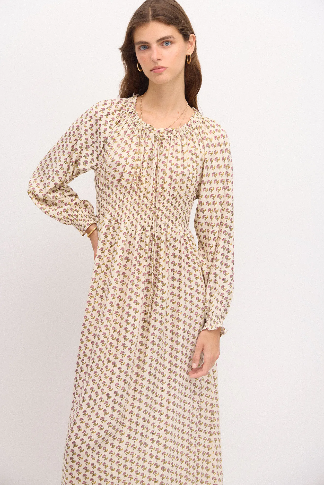 Hoss Intropia Romelia. Vestido estampado sello.