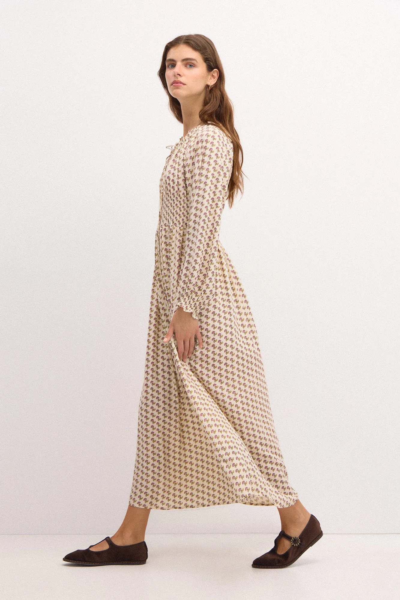 Hoss Intropia Romelia. Vestido estampado sello.