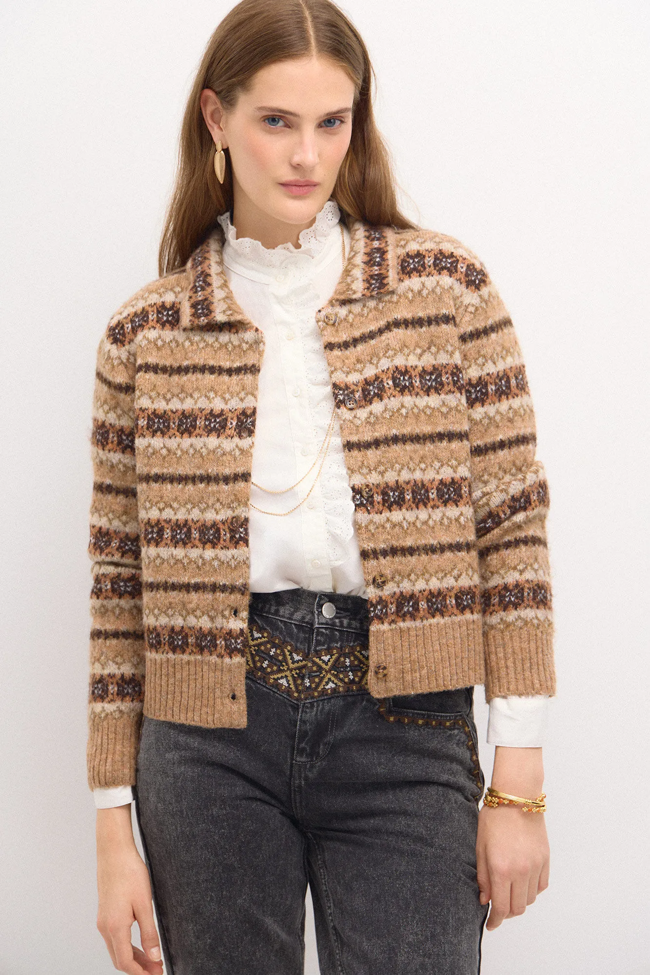 Hoss Intropia Tahira.Chaqueta greca