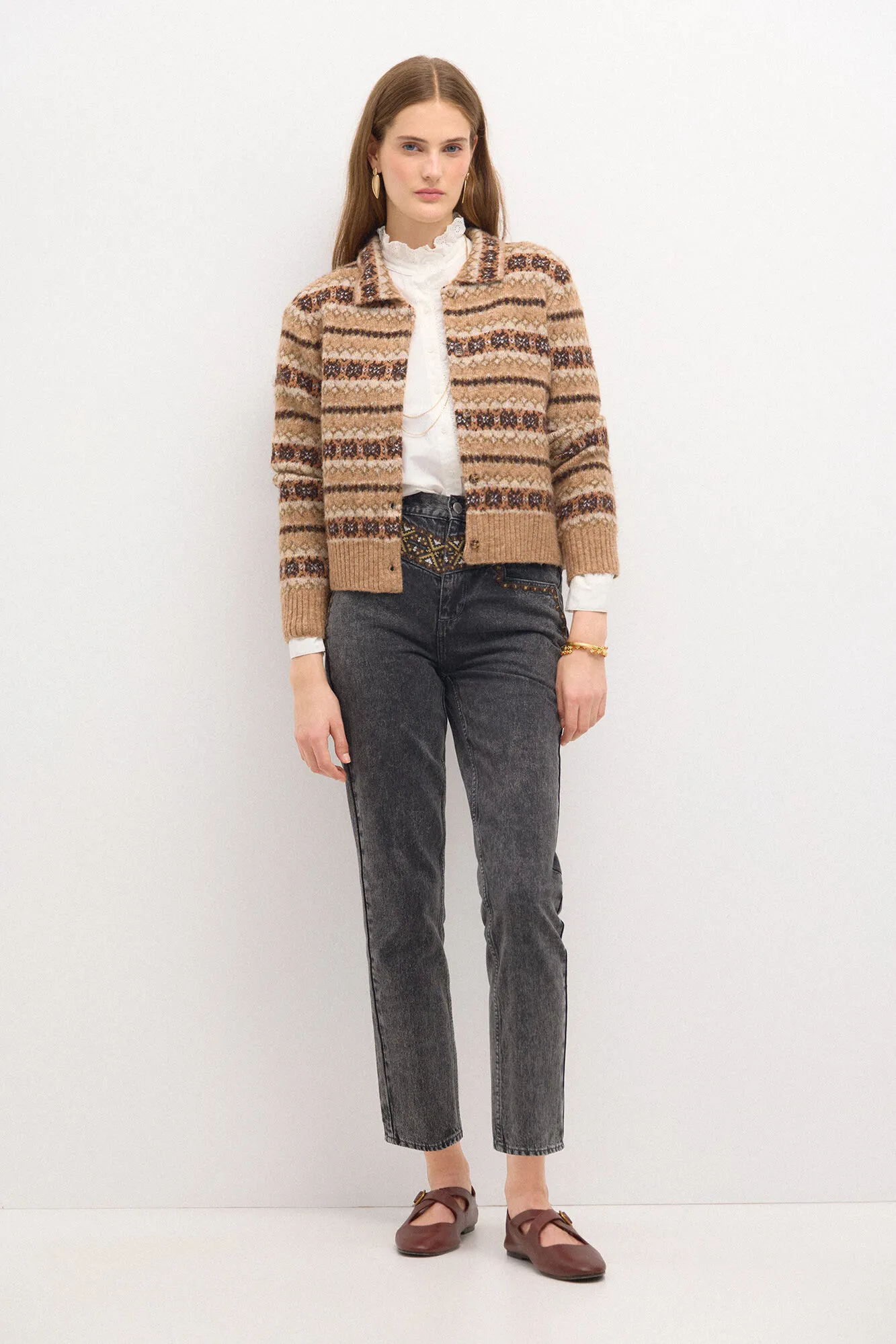 Hoss Intropia Tahira.Chaqueta greca