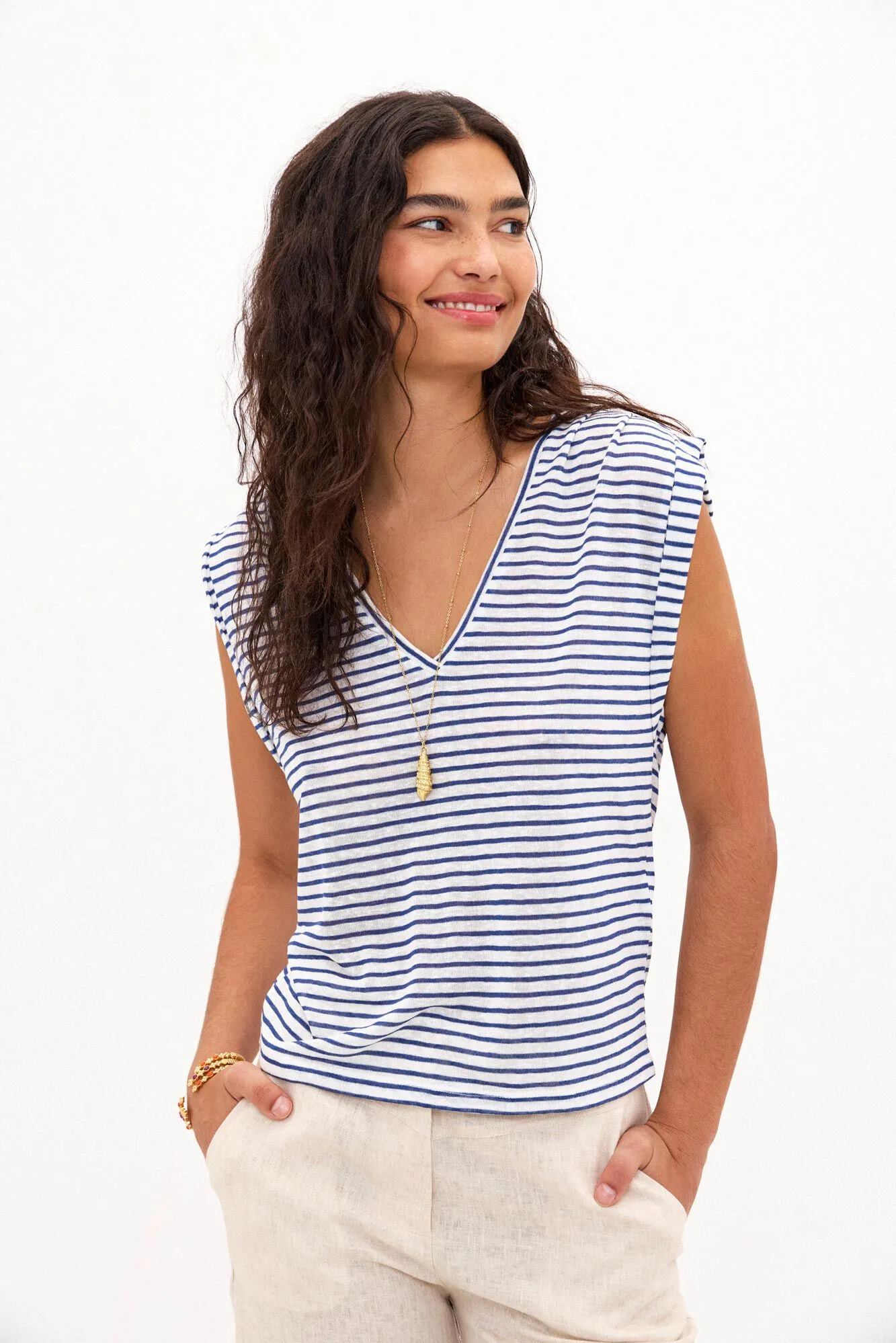 Hoss Intropia Tara. Camiseta de rayas