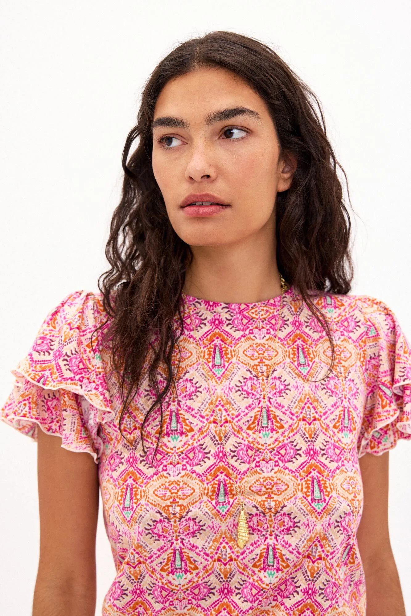 Hoss Intropia Tegan. Camiseta de algodón estampada