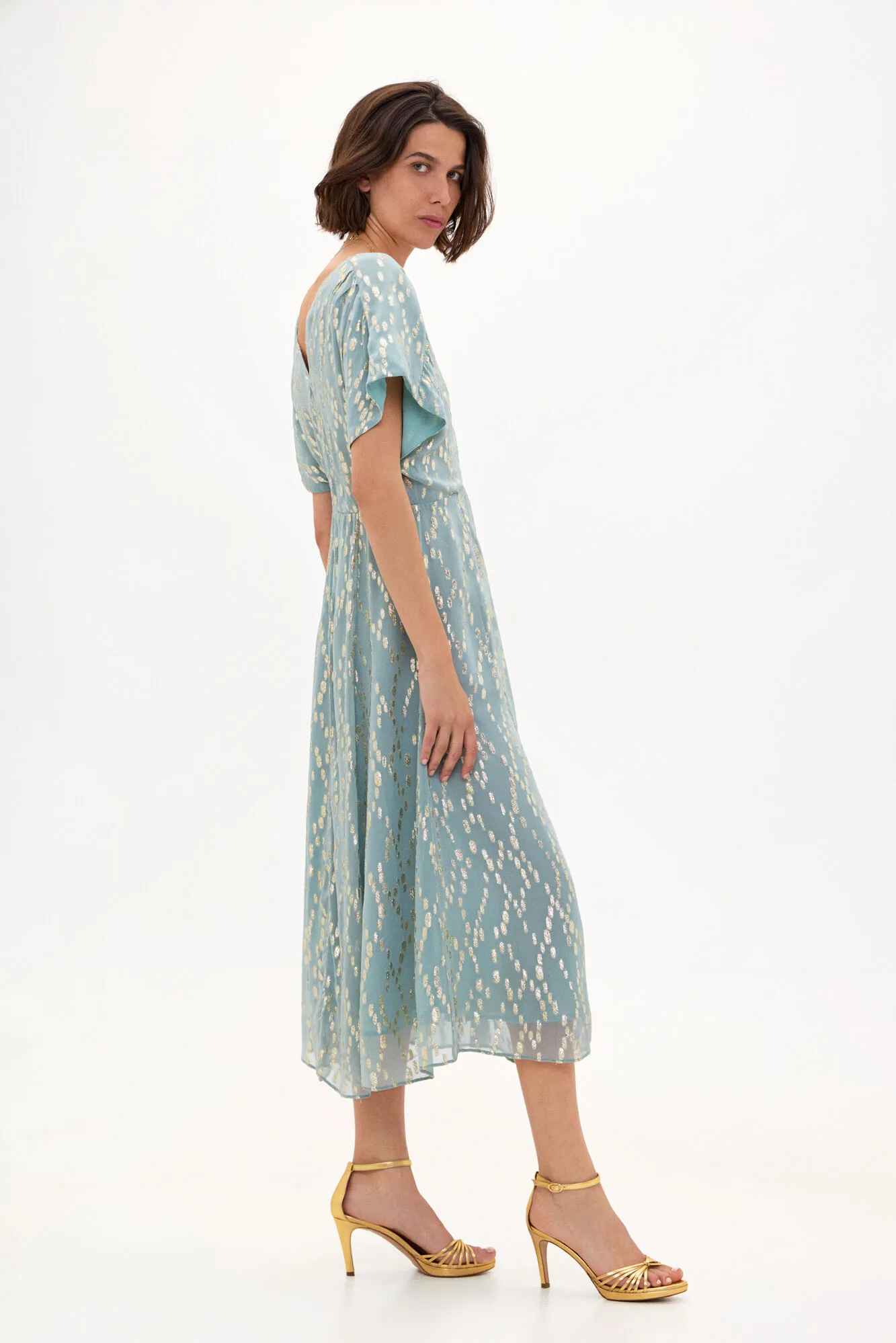Hoss Intropia Vaia. Vestido lurex.