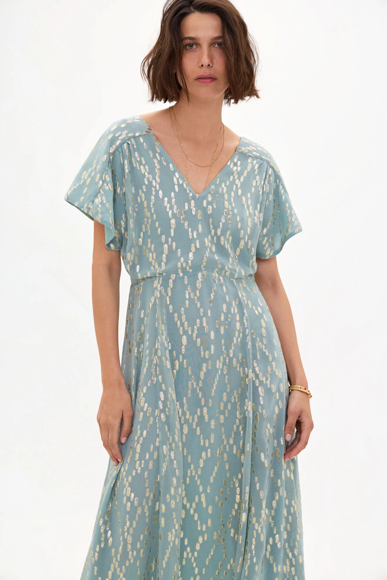 Hoss Intropia Vaia. Vestido lurex.