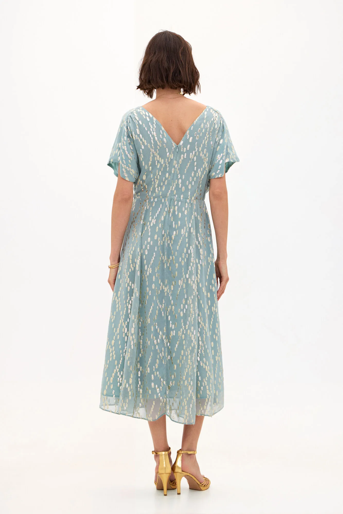 Hoss Intropia Vaia. Vestido lurex.