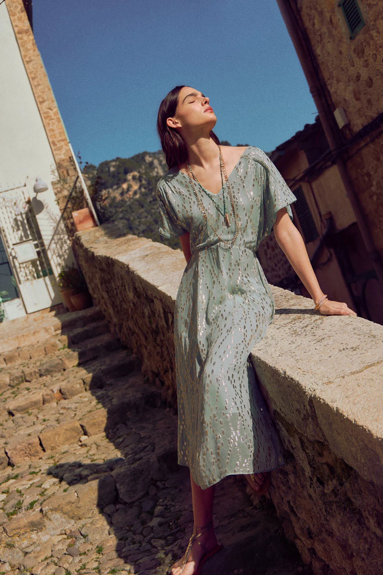 Hoss Intropia Vaia. Vestido lurex.