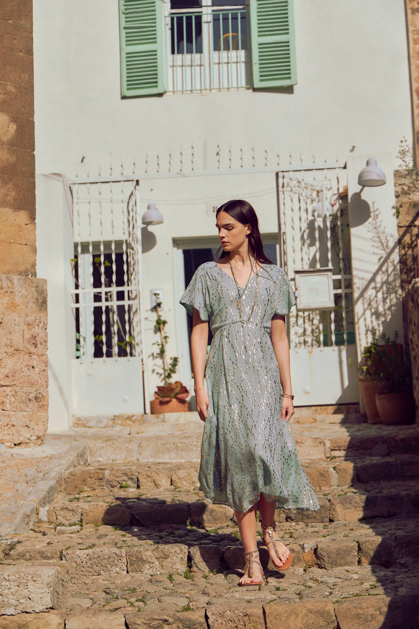 Hoss Intropia Vaia. Vestido lurex.