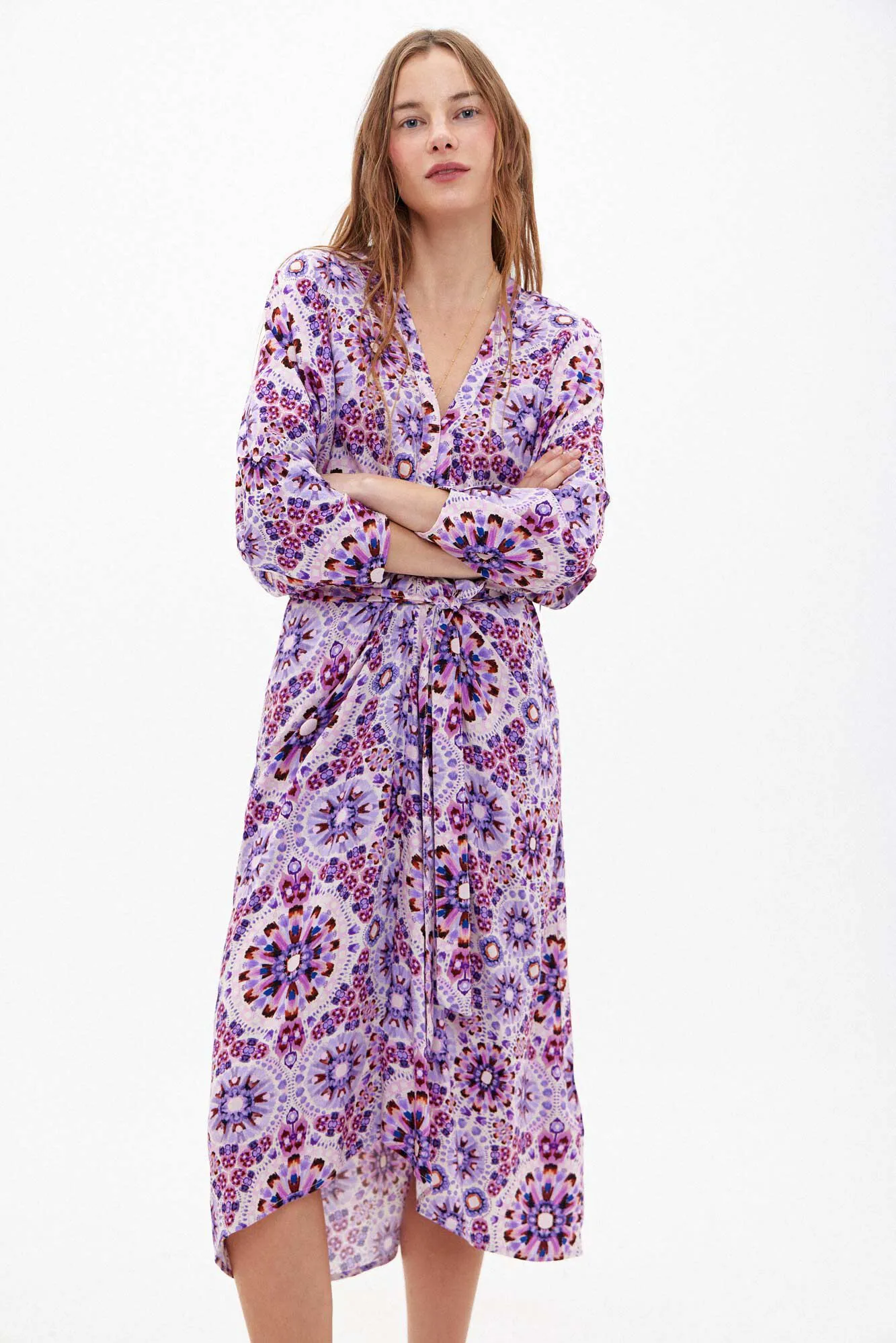 Hoss Intropia Vivian. Vestido midi estampado