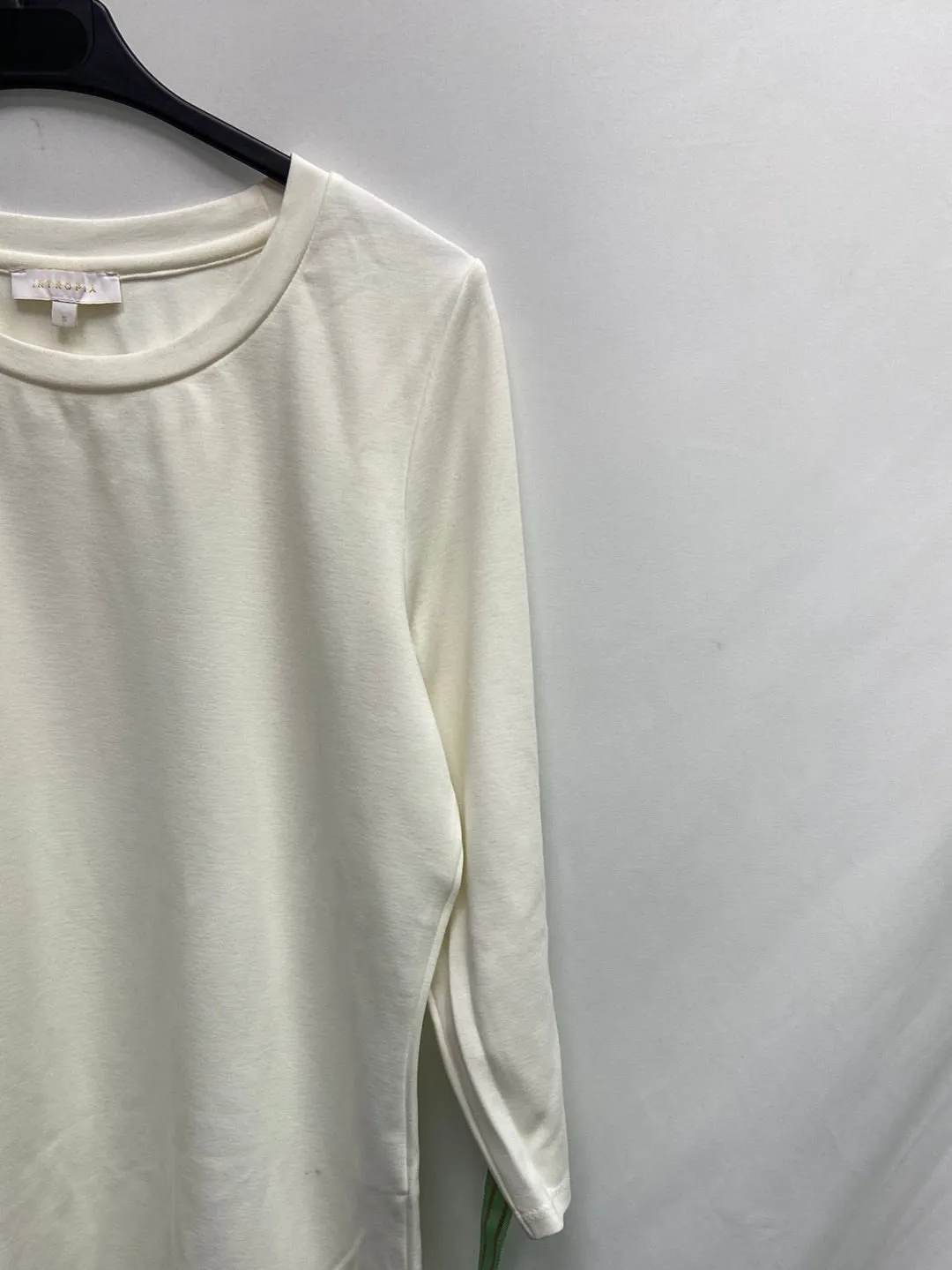 INTROPIA. Camiseta blanca lazada T.s