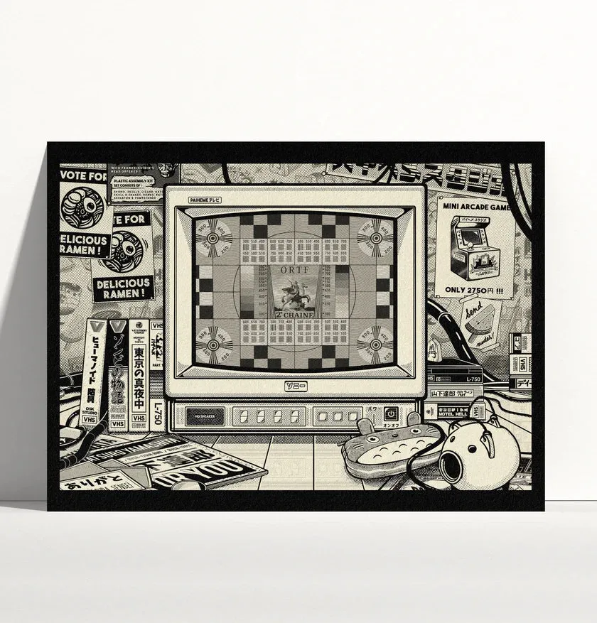 JAPN RETRO láminas enmarcación L