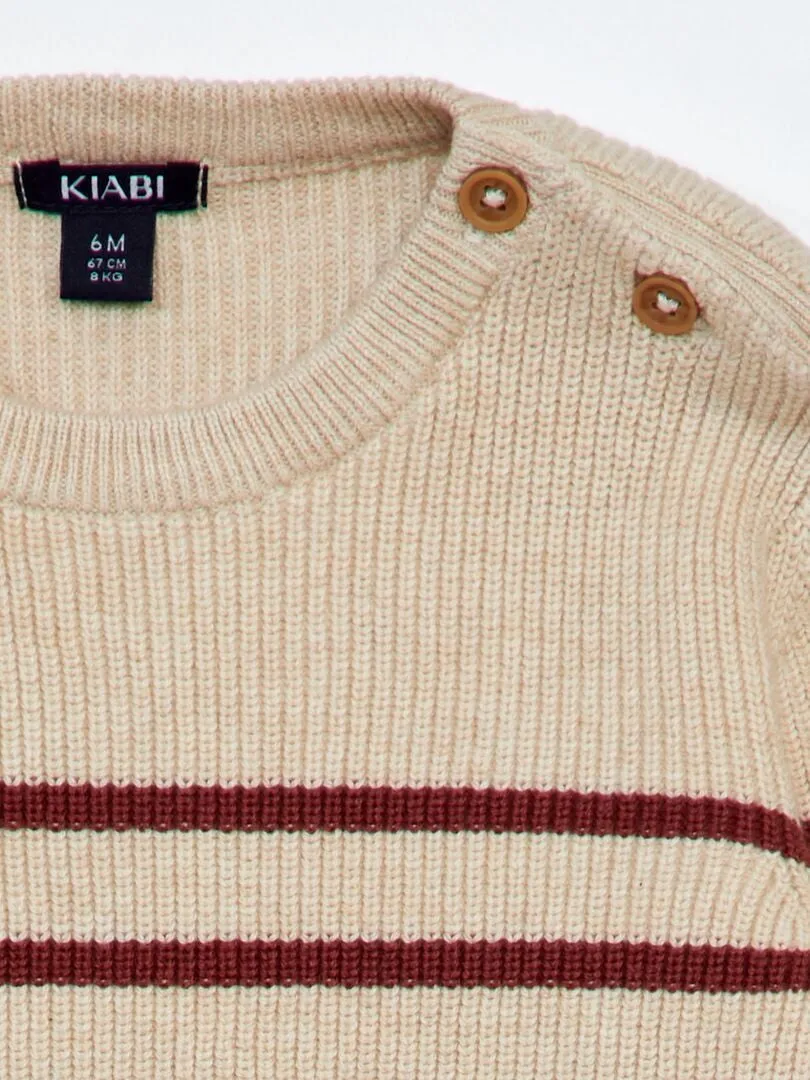 JERSEY DE PUNTO BOBO  BEIGE