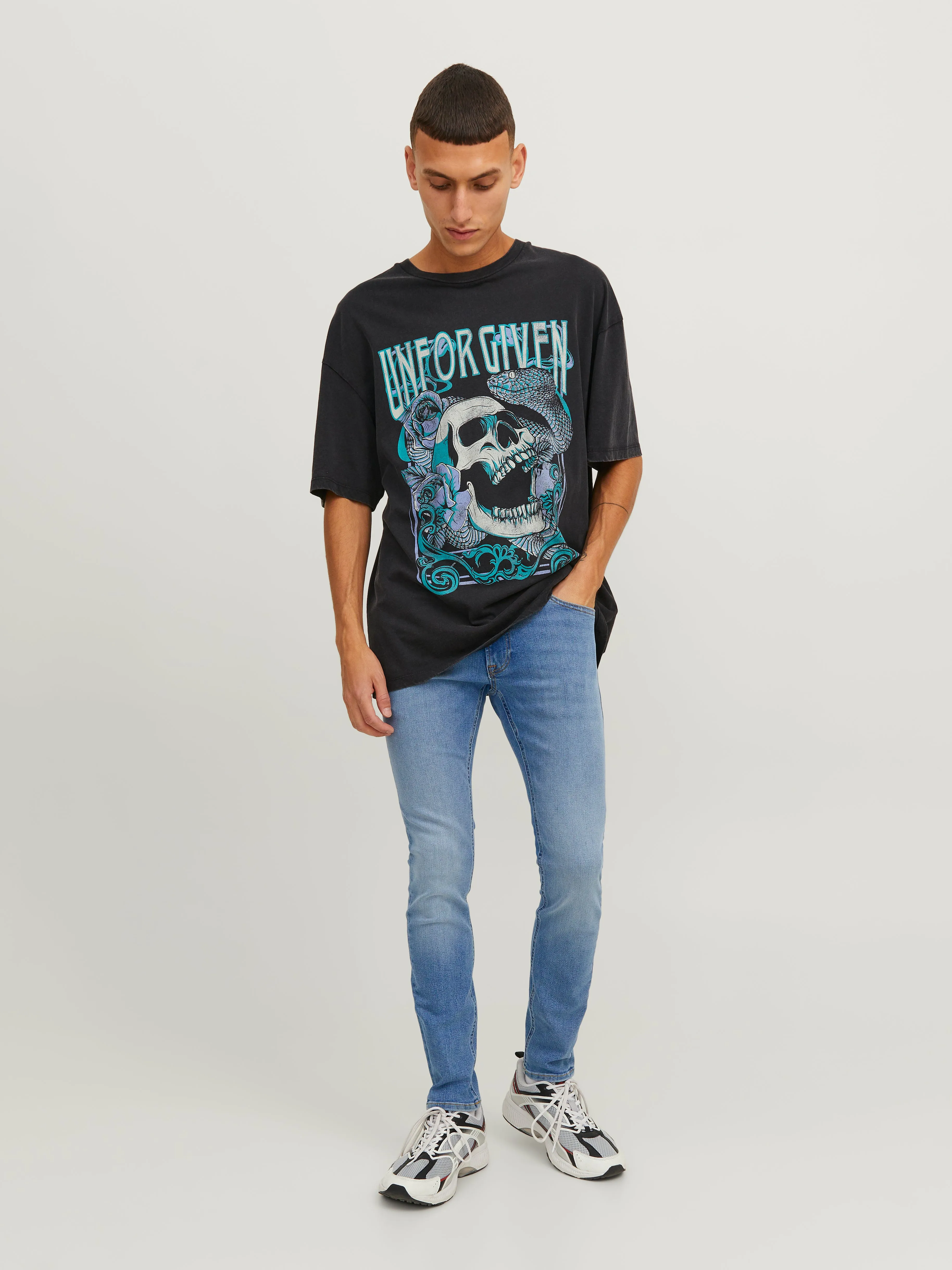 JJILIAM JJORIGINAL MF 770 Vaqueros de corte skinny | Azul intermedio | Jack & Jones®