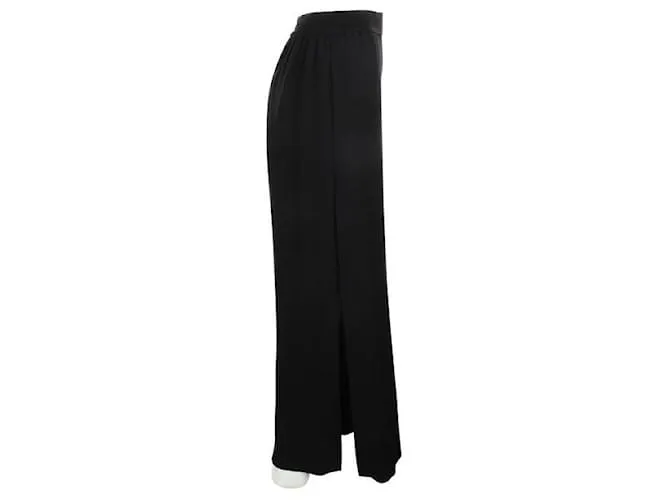 Jonathan Simkhai Pantalones anchos con abertura Negro 