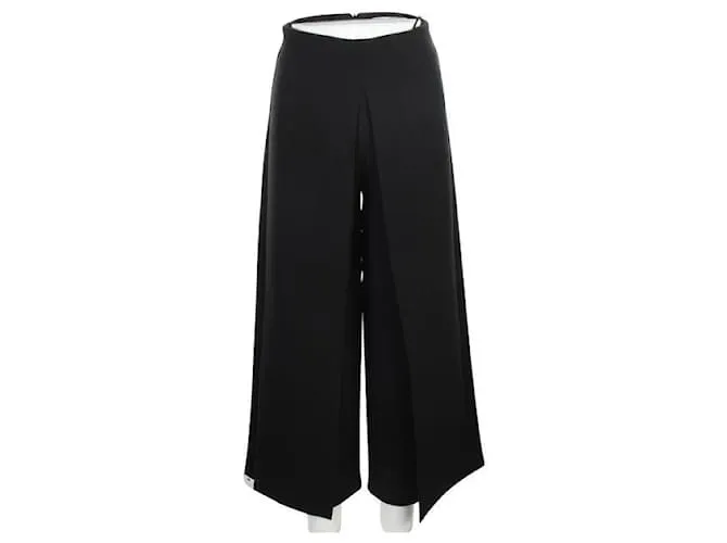 Jonathan Simkhai Pantalones anchos con abertura Negro 